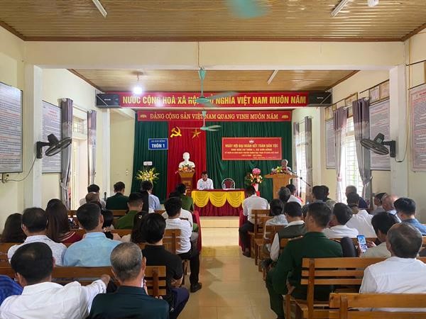 Thôn 1 xã Sơn Hồng tổ chức Ngày hội Đại đoàn kết 
